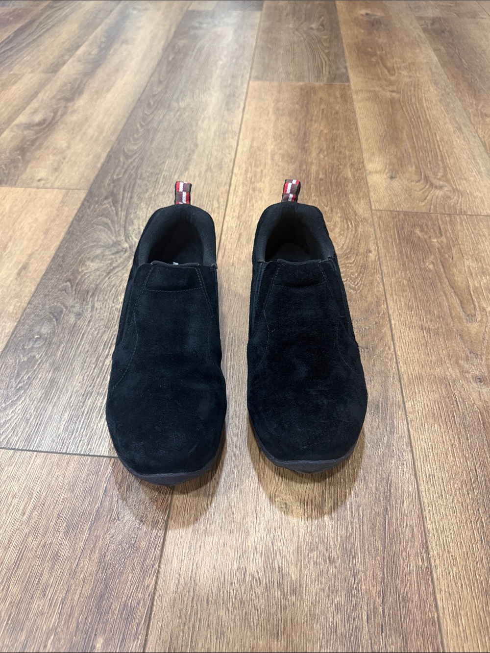MERRELL Men's Black Slip-On Suede Casual Loafers. Size 7